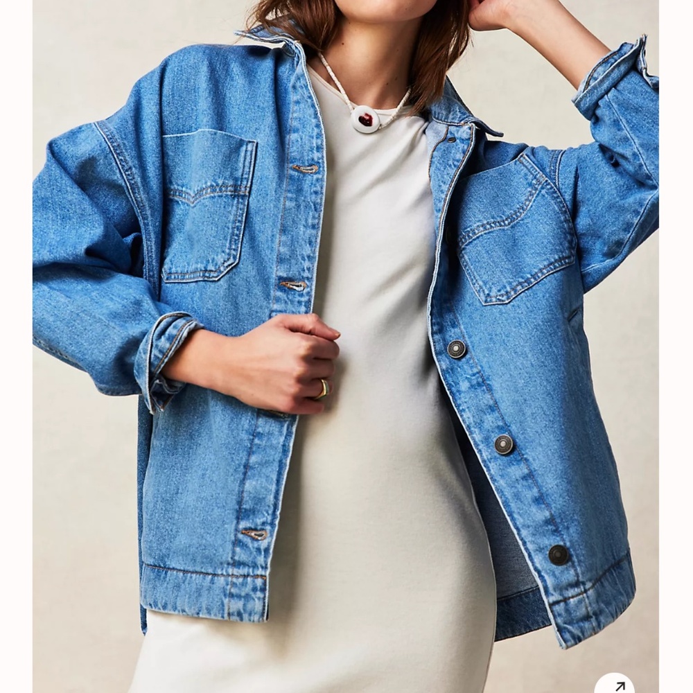 Free People Madison City Denim Jacket